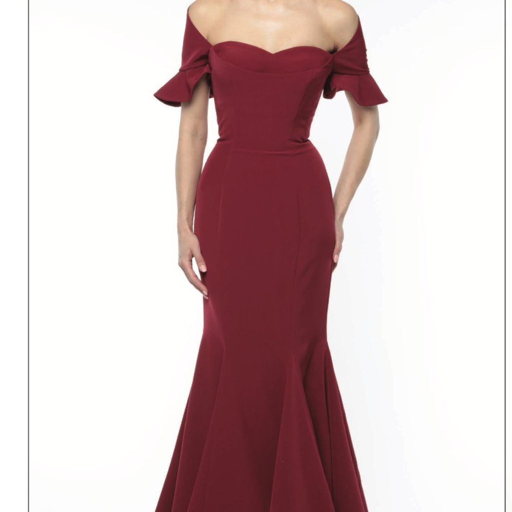 Red Off the Shoulder Dress